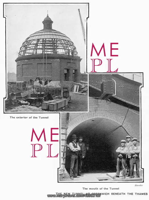 : Construction of the Greenwich Foot Tunnel 1902 : Construction of the Greenwich Foot Tunnel 1902