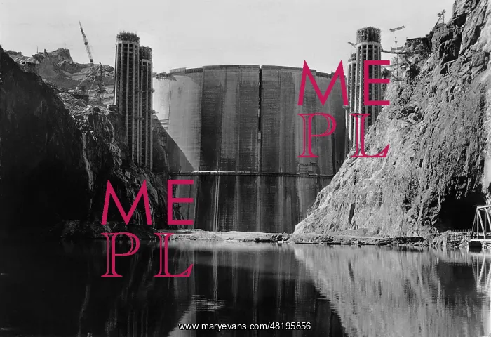 : Construction of the Hoover Dam, 1935 : Construction of the Hoover Dam, 1935