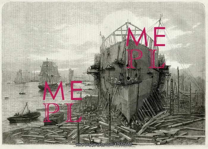 : Construction of The Leviathan later Great Eastern 1857 : Construction of The Leviathan later Great Eastern 1857