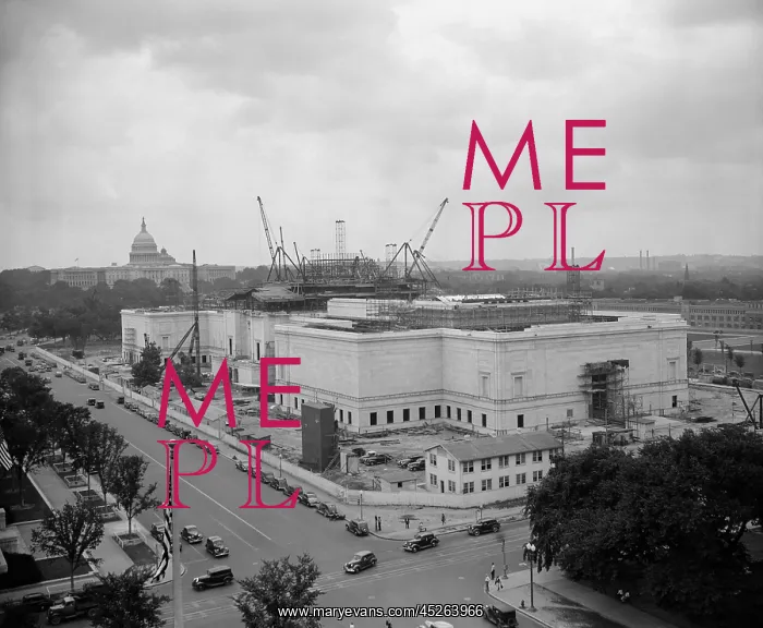 : Construction of National Gallery of Art, Washington : Construction of National Gallery of Art, Washington