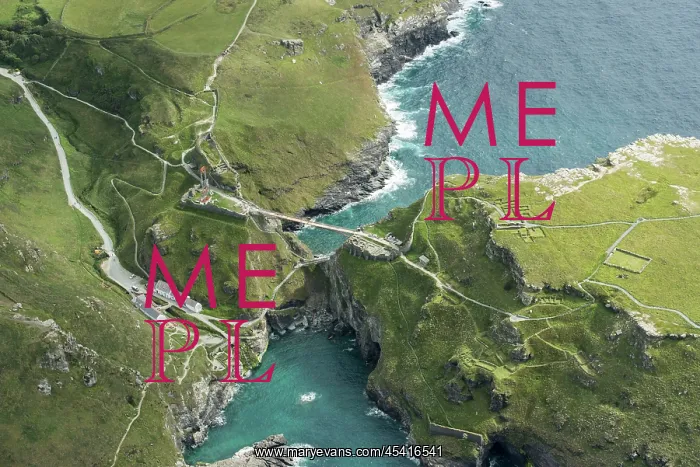  : Construction of new Tintagel Castle footbridge, Cornwall