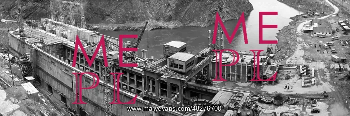 : Construction of Nurek hydroelectric power station, 1974 : Construction of Nurek hydroelectric power station, 1974