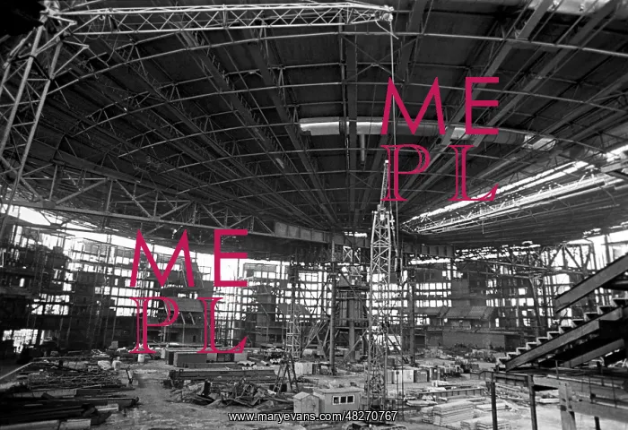 : Construction of Olimpiysky Sports Complex, 1979 : Construction of Olimpiysky Sports Complex, 1979