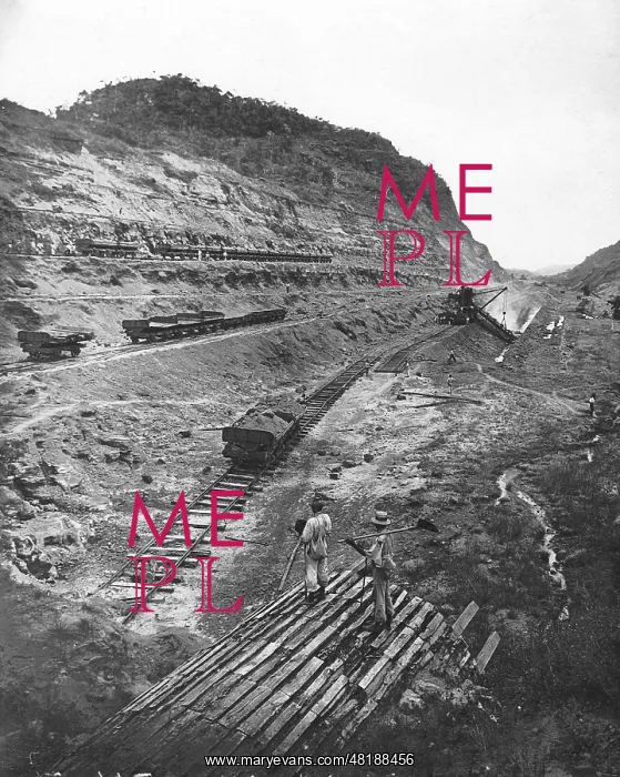 : Construction of the Panama Canal, 1909 : Construction of the Panama Canal, 1909