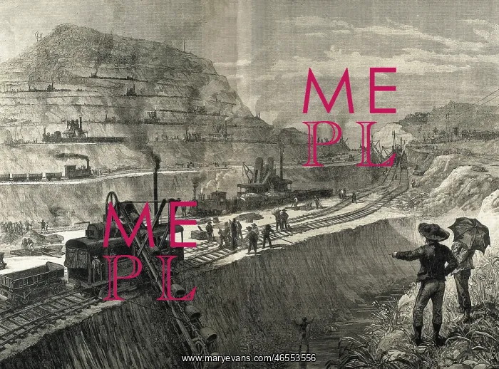 : Construction of Panama Canal. Dredging works : Construction of Panama Canal. Dredging works