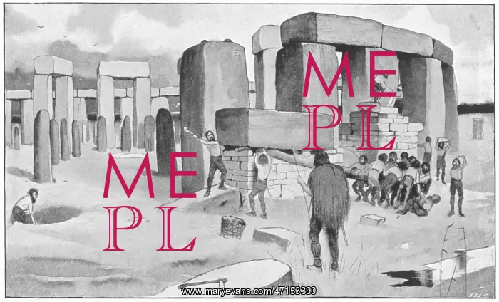  : Construction of a prehistoric stone circle