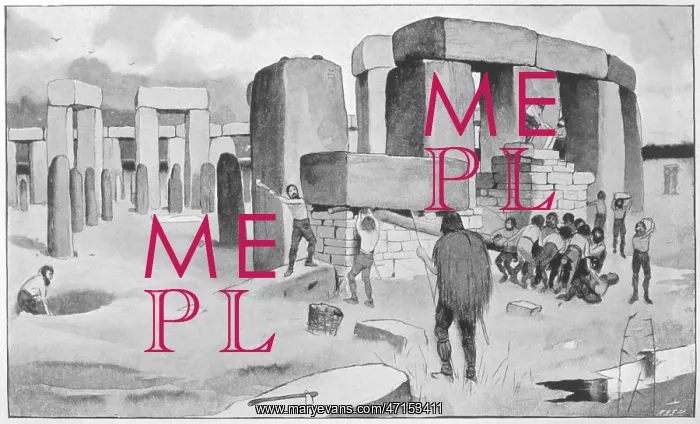  : Construction of a prehistoric stone circle