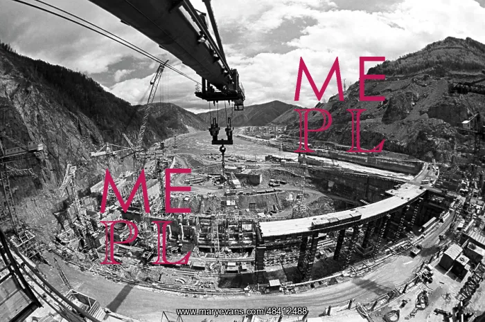 : Construction of Sayano-Shushenskaya hydroelectric : Construction of Sayano-Shushenskaya hydroelectric