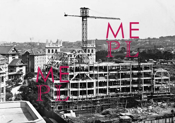 : The construction site of Cite Internationale Universitaire : The construction site of Cite Internationale Universitaire