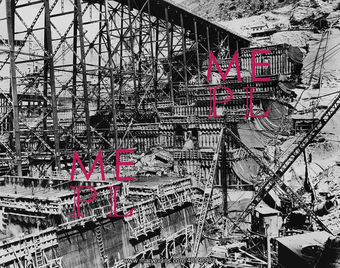 : Construction site of the Grand Coulee Dam, 1937 : Construction site of the Grand Coulee Dam, 1937