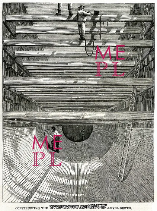 : Construction of the Southern High Level Sewer, London 1861 : Construction of the Southern High Level Sewer, London 1861