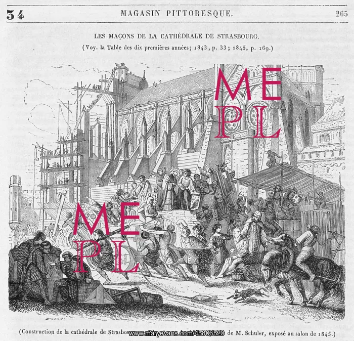 : Construction of Strasbourg Cathedral : Construction of Strasbourg Cathedral