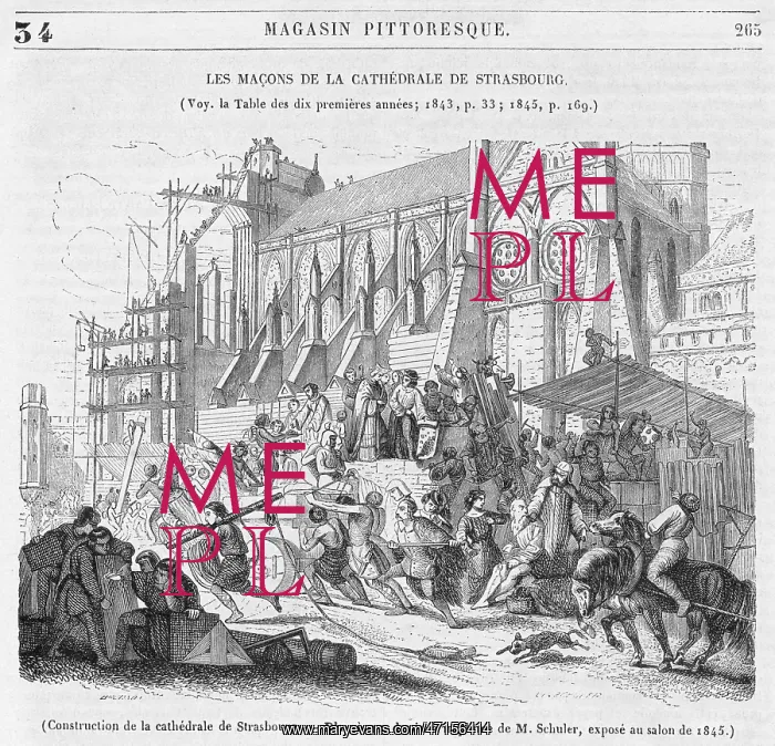 : Construction of Strasbourg Cathedral : Construction of Strasbourg Cathedral