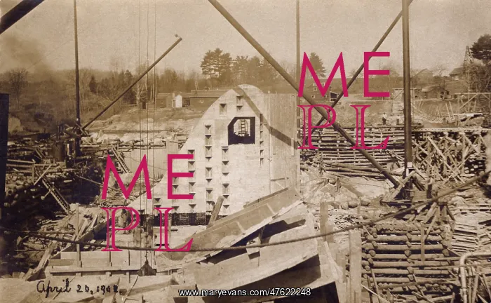  : Construction of Vernon Dam, Vermont, USA
