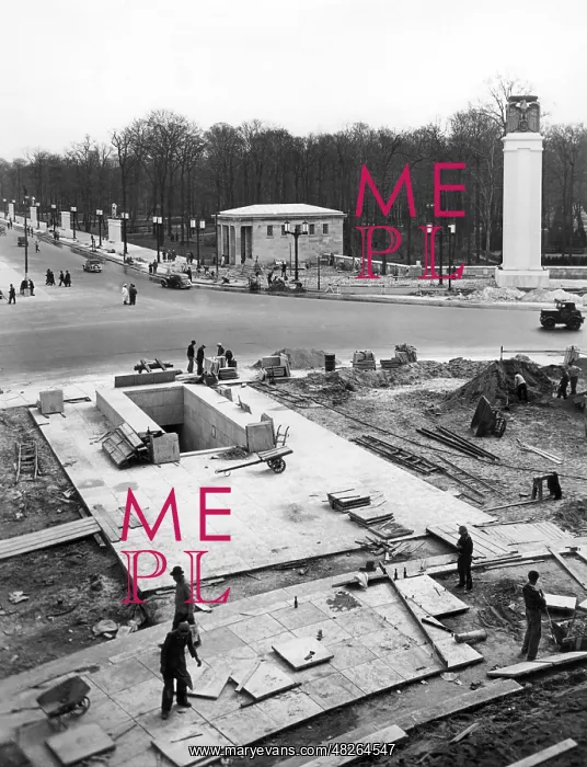 : Construction work on the East-West axis in Berlin, 1939 : Construction work on the East-West axis in Berlin, 1939