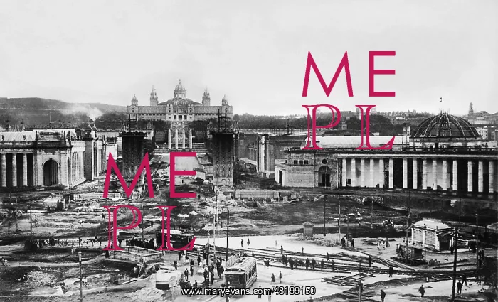 : Construction work on the occasion of the World Exhibition in : Construction work on the occasion of the World Exhibition in