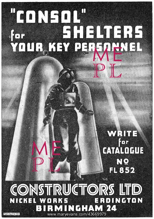 : Constructors Consol Air Raid Shelters For Key Personnel : Constructors Consol Air Raid Shelters For Key Personnel