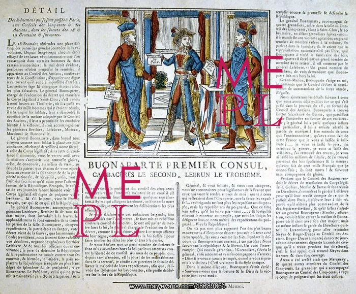 : The Three Consuls. Napoleon as lst Consul, with : The Three Consuls. Napoleon as lst Consul, with