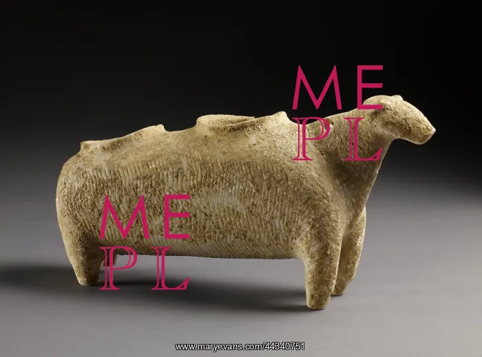 : Container vessel in the shape of an animal, possibly sheep : Container vessel in the shape of an animal, possibly sheep