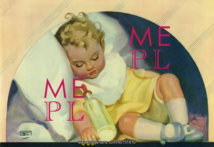 : Contented baby sleeping by Andrew Loomis : Contented baby sleeping by Andrew Loomis