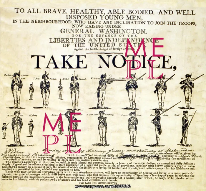 : Continental Army recruitment broadside. ? : Continental Army recruitment broadside. ?