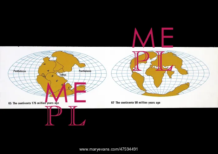 : Continental drift diagrams : Continental drift diagrams