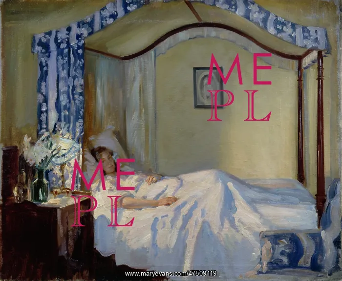 : The Convalescent ' girl in bed : The Convalescent ' girl in bed