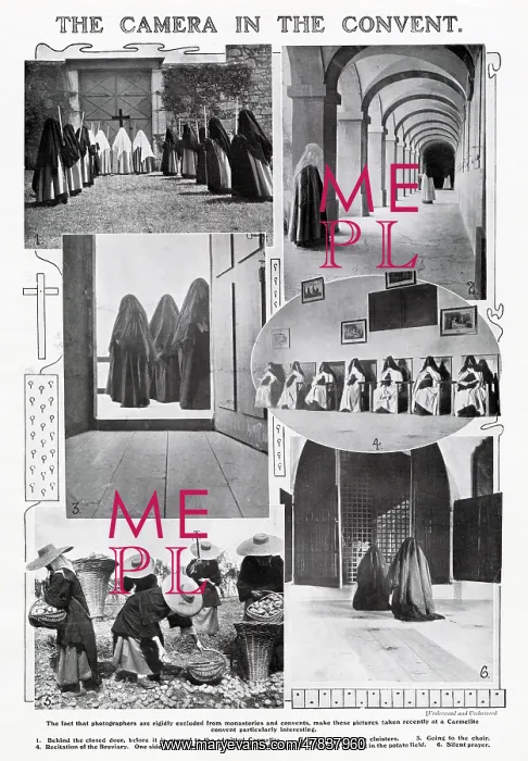 : Convent From Within - Carmelite 1909 : Convent From Within - Carmelite 1909