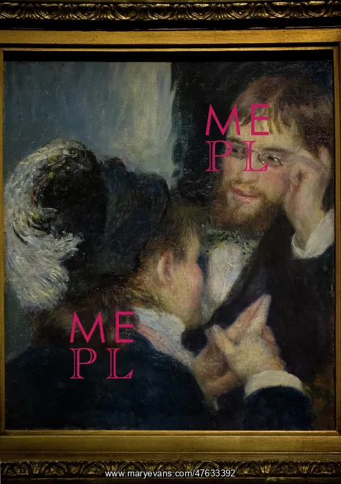 : Conversation, 1870s, by Pierre-Auguste Renoir : Conversation, 1870s, by Pierre-Auguste Renoir
