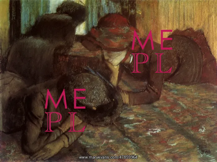  : Conversation chez la modiste, by Degas