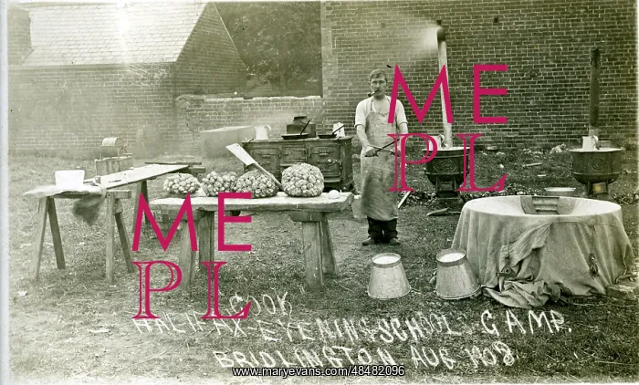 : Cook - Halifax Evening School Camp, Bridlington, Yorkshire : Cook - Halifax Evening School Camp, Bridlington, Yorkshire