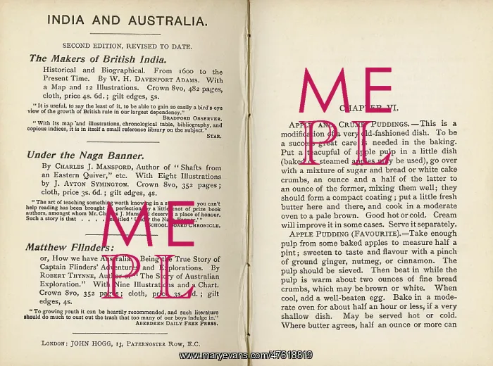 : Cookery for Invalids and Others, inside pages, 1897 : Cookery for Invalids and Others, inside pages, 1897