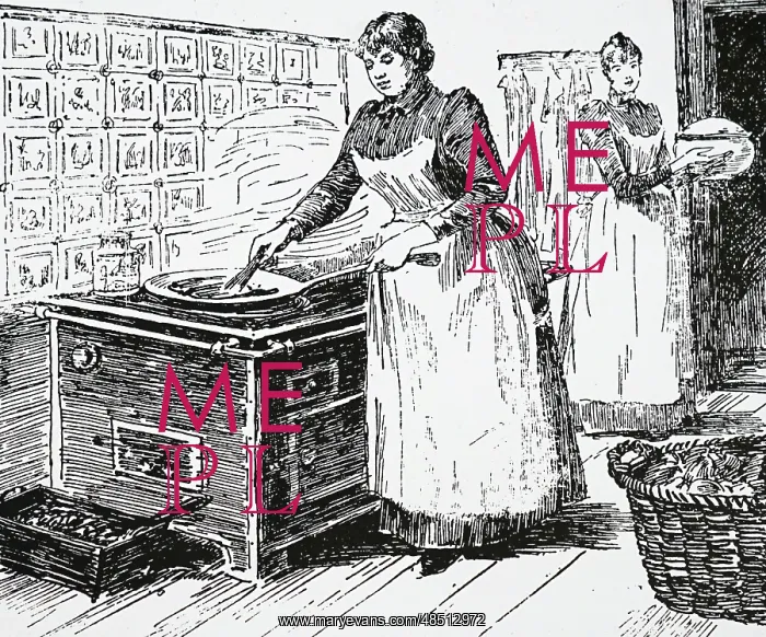  : Cooking on a coal-fired range