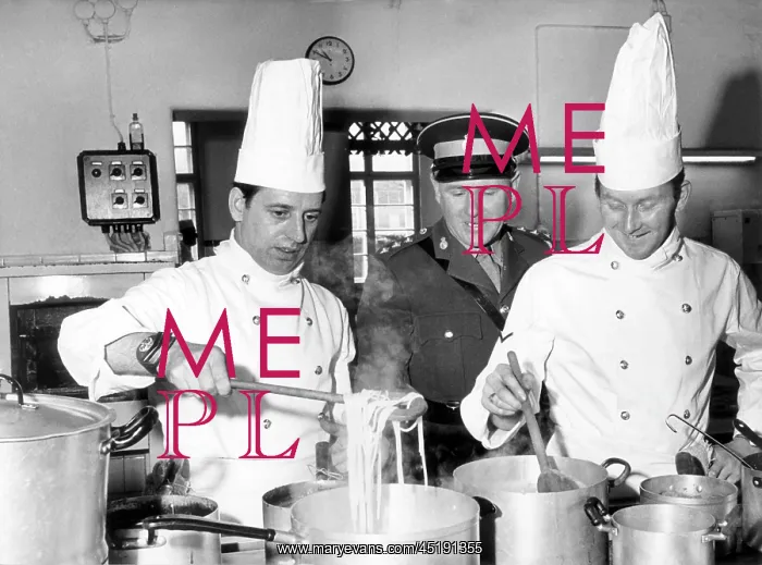 : Cooking contest of British army in Germany : Cooking contest of British army in Germany