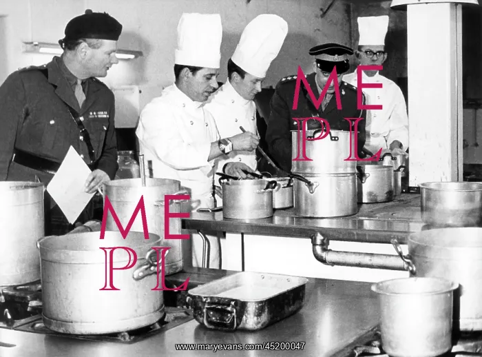 : Cooking contest of British army in Germany : Cooking contest of British army in Germany