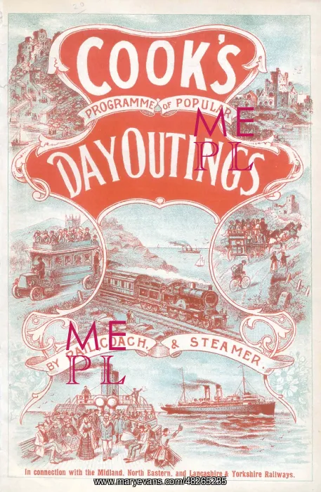 : Cook's Programme of Popular Day Outings : Cook's Programme of Popular Day Outings