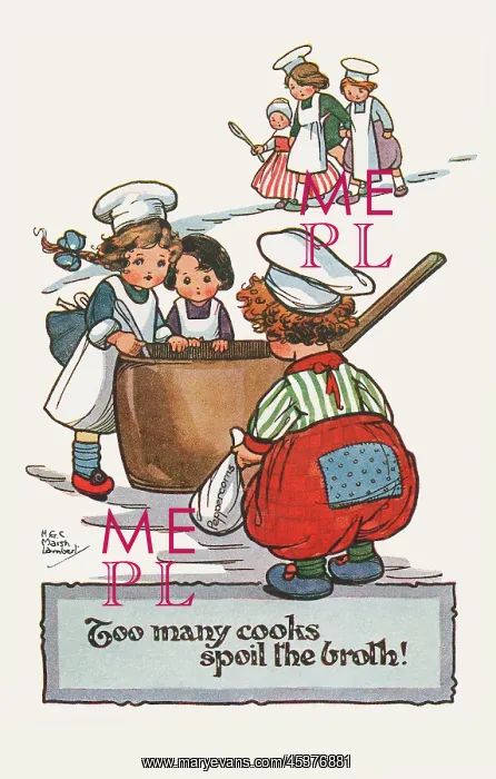 : Too many cooks spoil the broth! : Too many cooks spoil the broth!