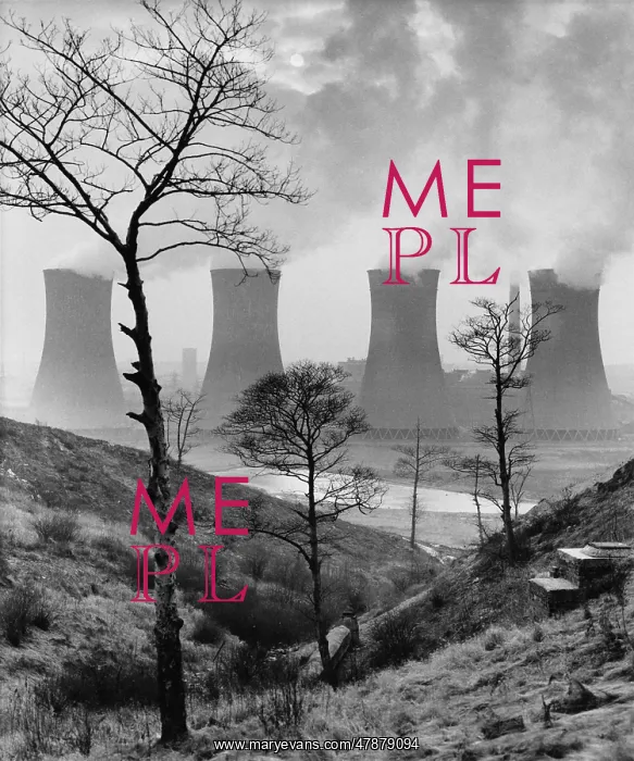 : Cooling Towers of a Power Plant - Agecroft, Manchester 1966 : Cooling Towers of a Power Plant - Agecroft, Manchester 1966