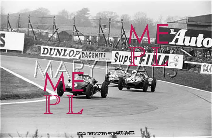 : Coopers cornering at Goodwood, England : Coopers cornering at Goodwood, England