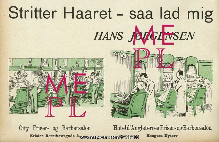 : COPENHAGEN BARBERS 1913 : COPENHAGEN BARBERS 1913