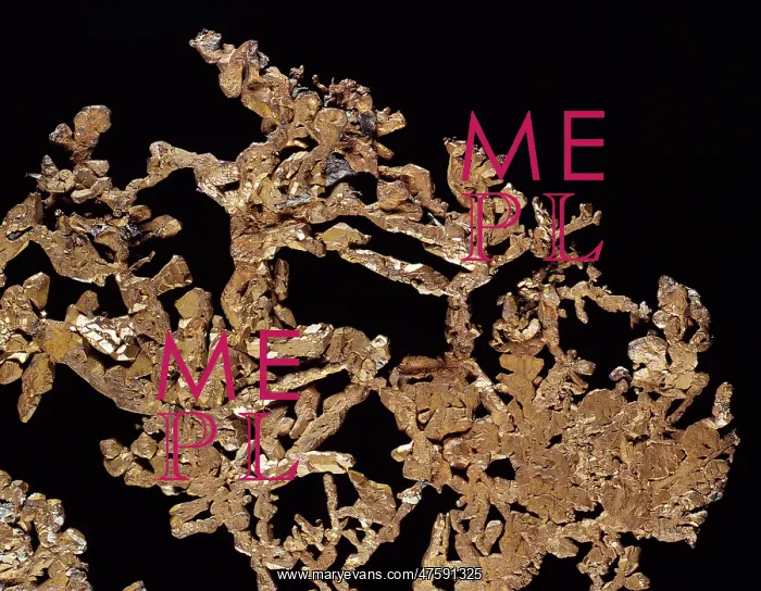 : Copper is an elemental metal. Seen here is a dendritic or branching native copper specimen : Copper is an elemental metal. Seen here is a dendritic or branching native copper specimen