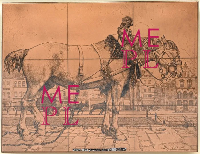 : Copper plate, The horse of Ostend, by Robert Austin : Copper plate, The horse of Ostend, by Robert Austin