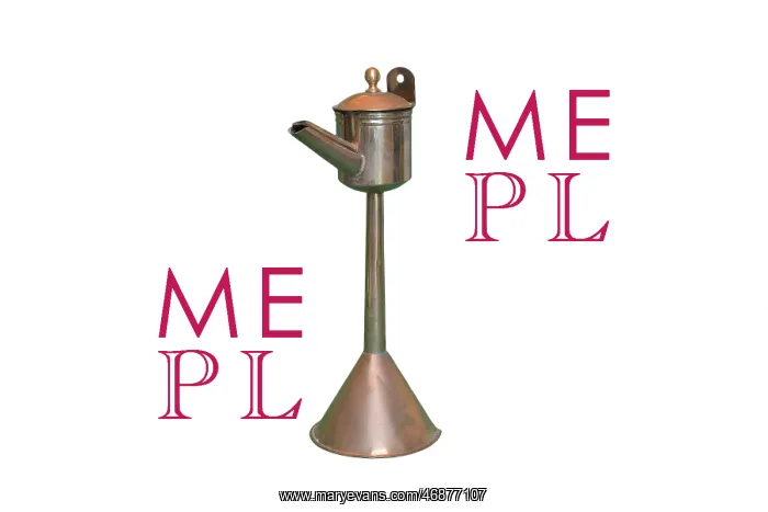 : Copper warming jug / pourer : Copper warming jug / pourer