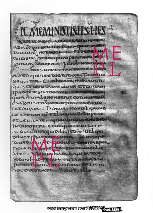 : Copy of a manuscript of St. Augustine : Copy of a manuscript of St. Augustine