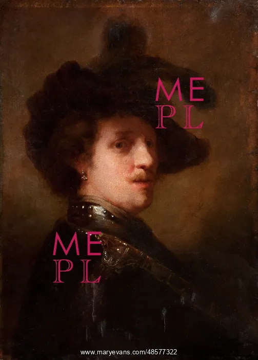 : Copy of a Rembrandt Self-Portrait : Copy of a Rembrandt Self-Portrait