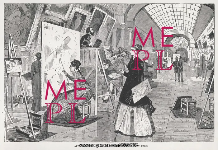 : COPYISTS IN THE LOUVRE : COPYISTS IN THE LOUVRE