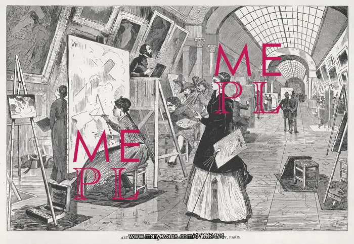: COPYISTS IN THE LOUVRE : COPYISTS IN THE LOUVRE