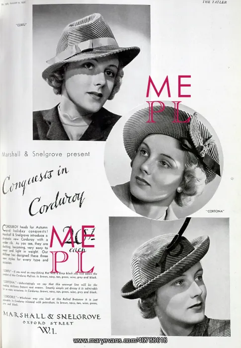 : Corduroy Hats : Corduroy Hats