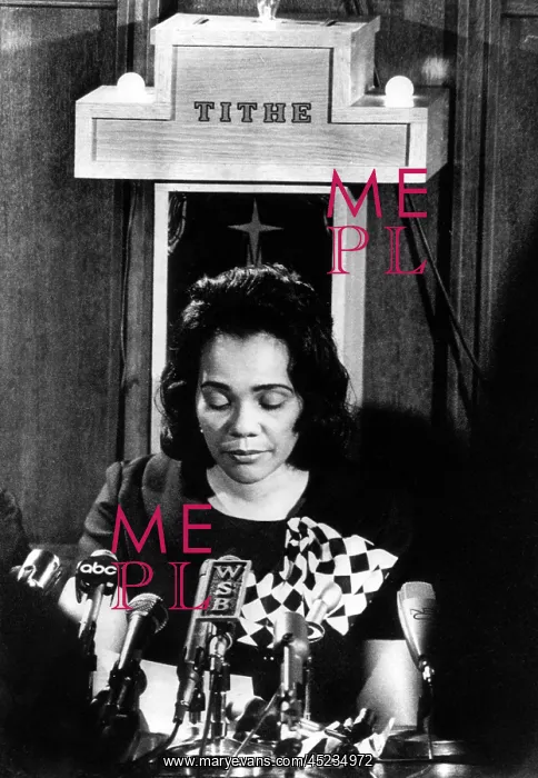 : Coretta Scott King reads prepared statement, ? : Coretta Scott King reads prepared statement, ?