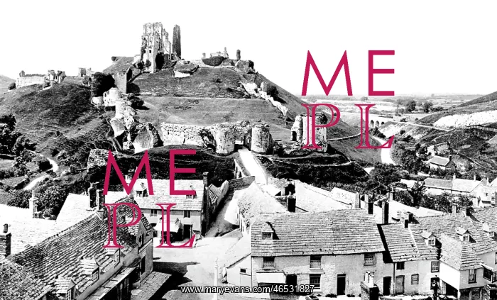  : Corfe Castle, from the Church 1897